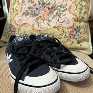 Adidas Black and White Sneakers